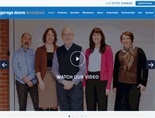 Tablet Screenshot of garagedoorslancs.co.uk